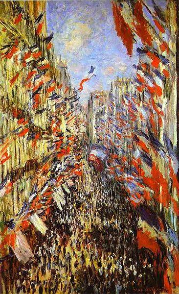 Rue Montorgueil,, Claude Monet